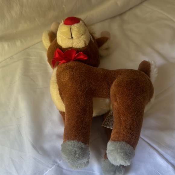 Rudolph the red nose Reindeer, Christmas plush clean 10” great condition plush - Picture 15 of 16
